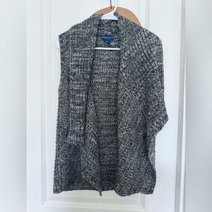 Karen Scott Black and White Knit Sweater